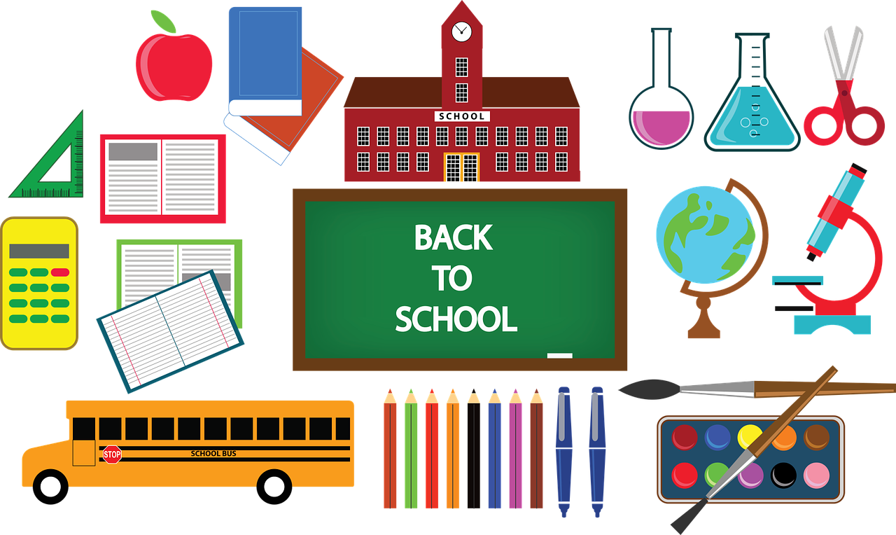 education, back to school, school supplies, pencil, notebook, color, apple, learning, eraser, pen, instrument, elementary, student, study, school, paper, globe, board, calculator, chemistry, scissors, school building, ruler, microscope, school bus, brush, classroom, school, school, school, school, school, school building